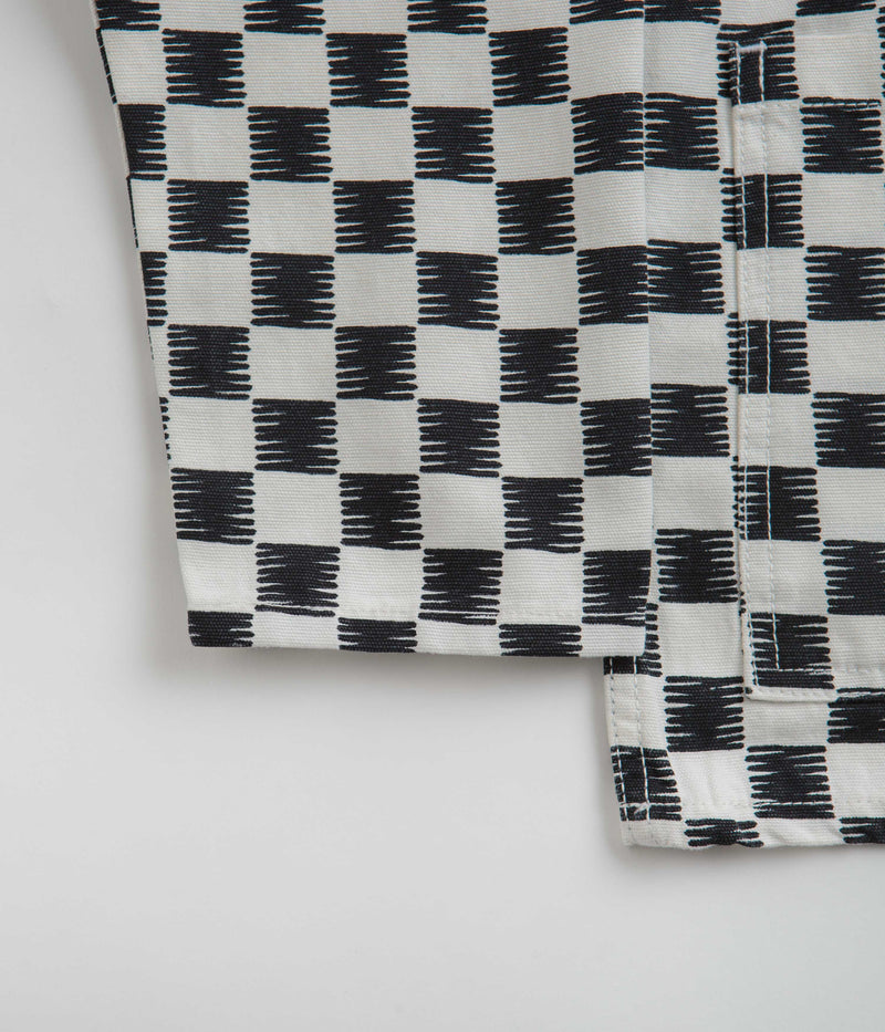 Service Works Coverall Jacket in Black and White Checker
