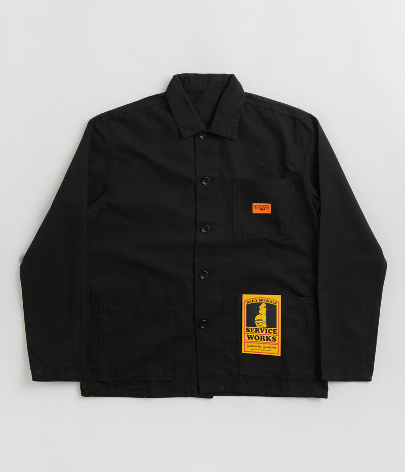 Service Works Coverall Jacket in Black