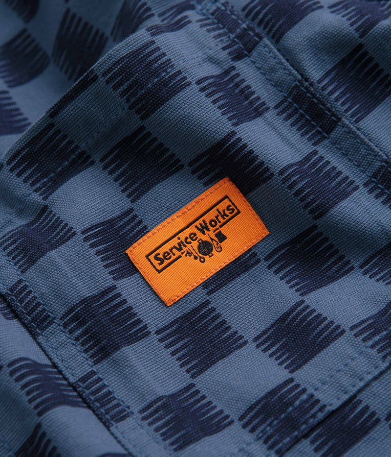 Service Works Coverall Jacket in Blue Checker