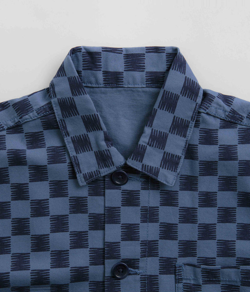 Service Works Coverall Jacket in Blue Checker