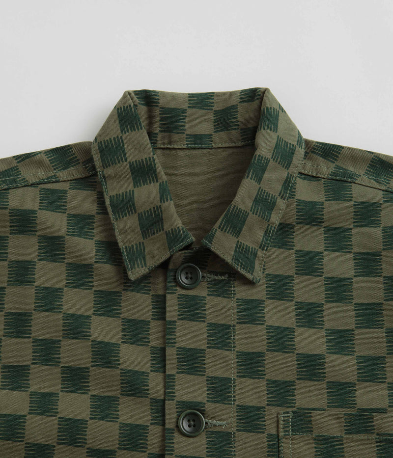 Service Works Coverall Jacket in Green Checker