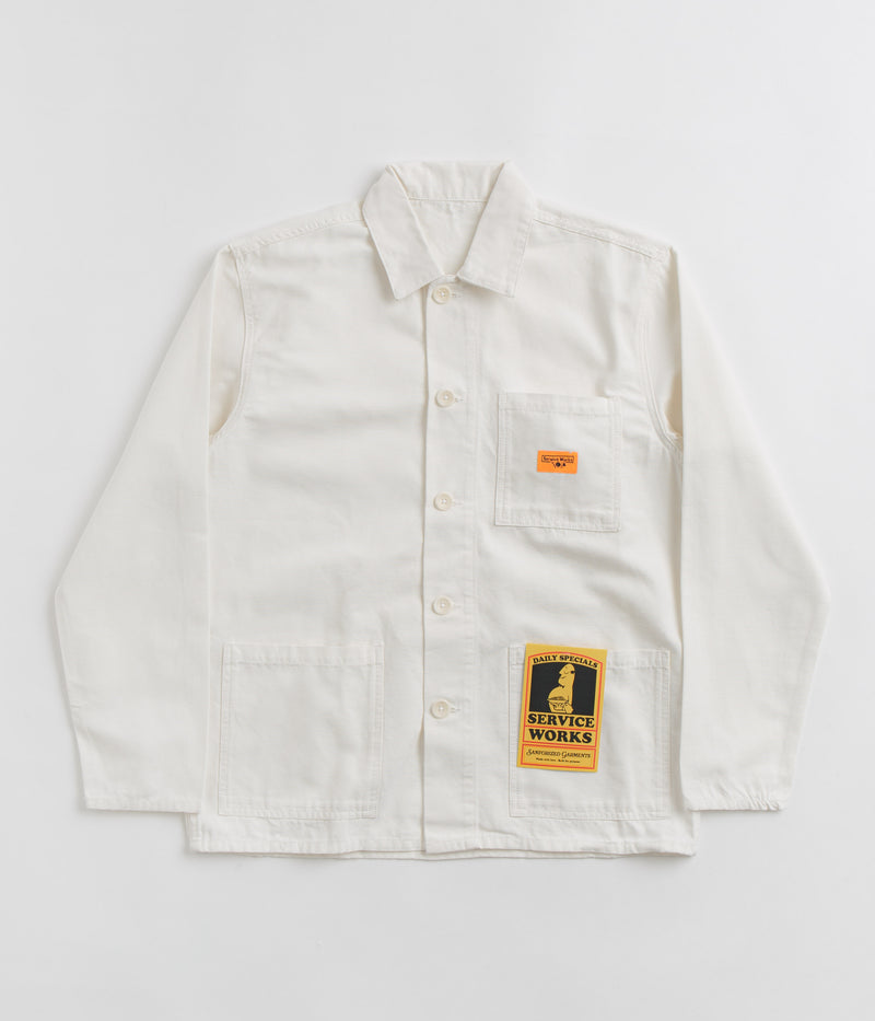 Service Works Coverall Jacket in Off-White