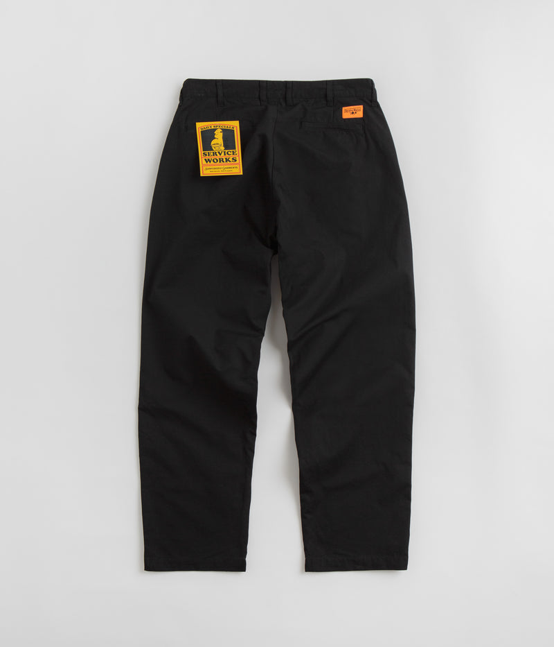 Service Works Twill Part Timer Pants in Black