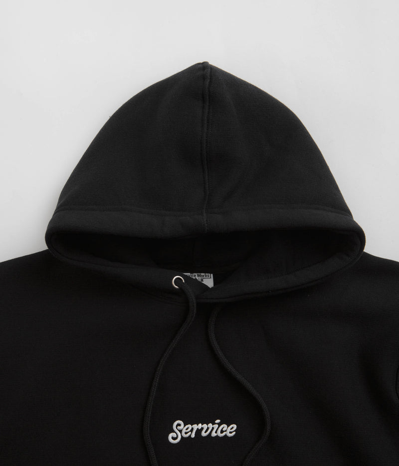 Service Works Embroidered Hoodie in Black