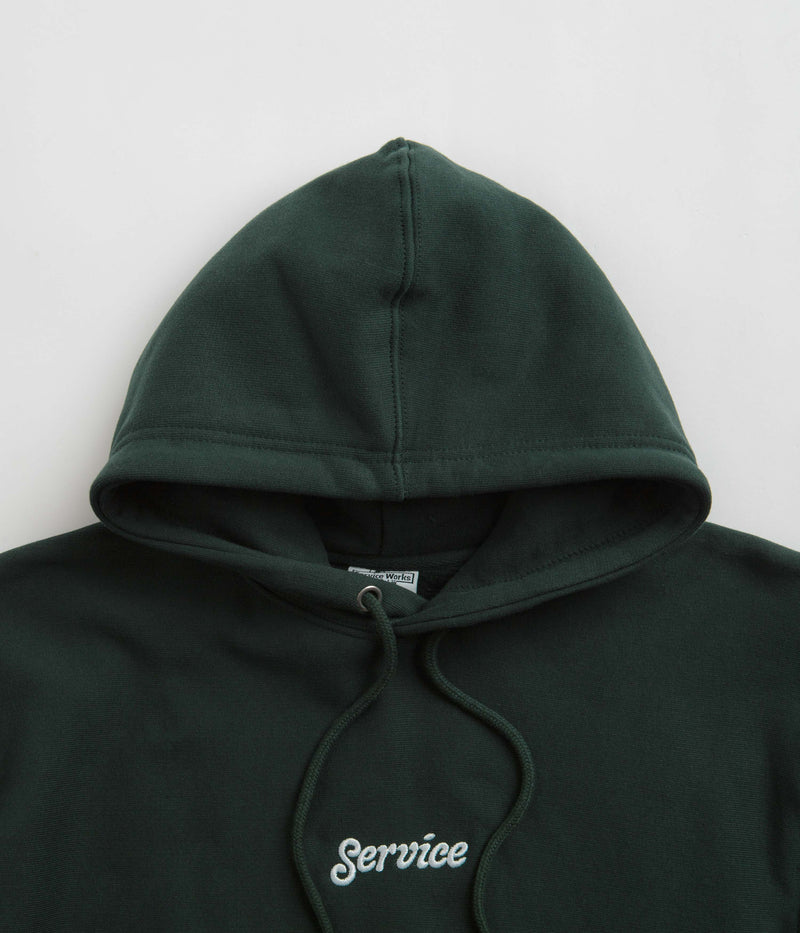 Service Works Embroidered Hoodie in Forest