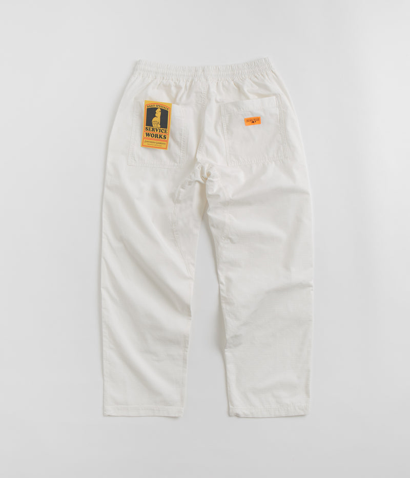 Service Works Ripstop Chef Pants in Off-White