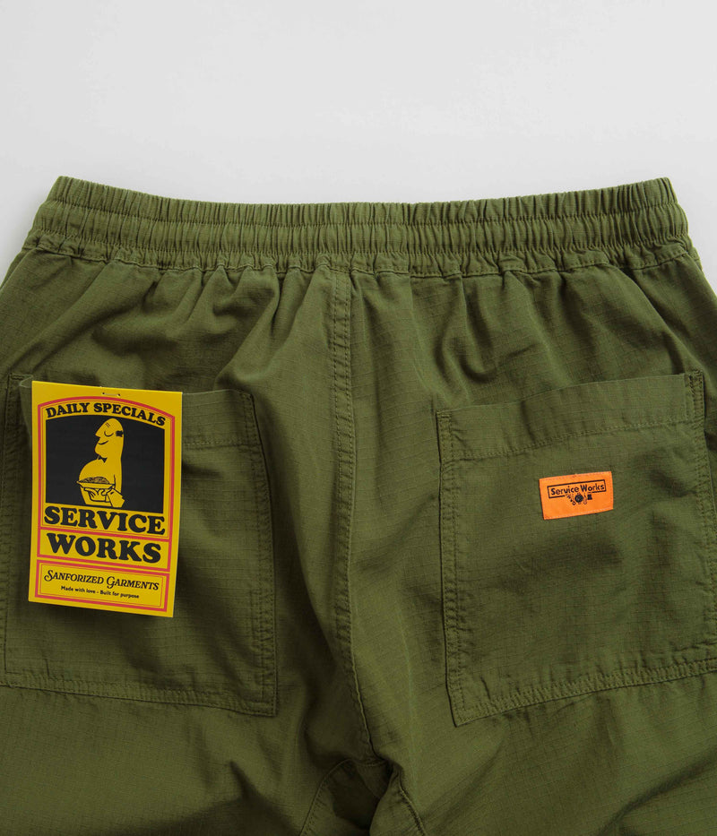 Service Works Ripstop Chef Pants in Pesto