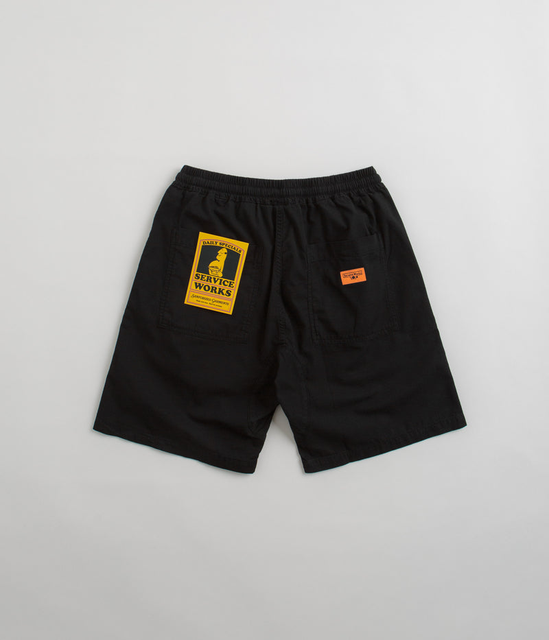 Service Works Ripstop Chef Shorts in Black