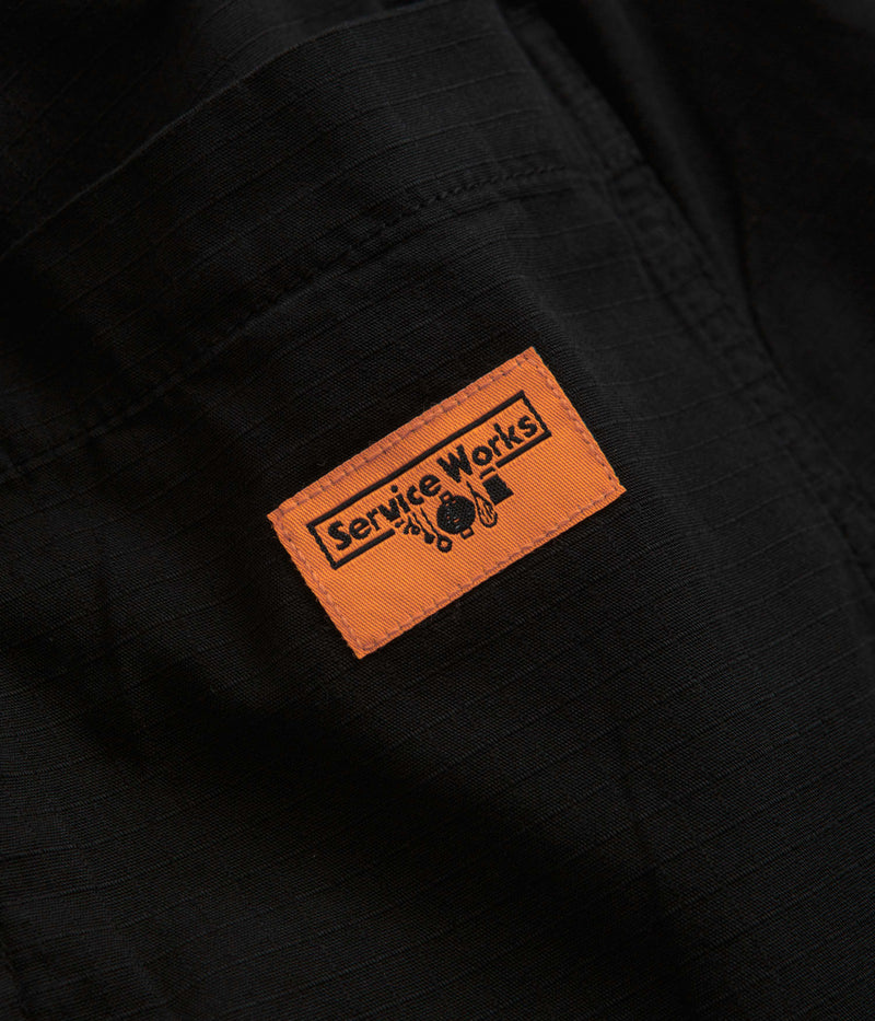 Service Works Ripstop Chef Shorts in Black