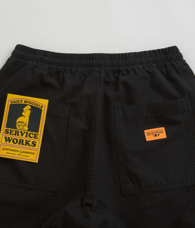 Service Works Ripstop Chef Shorts in Black