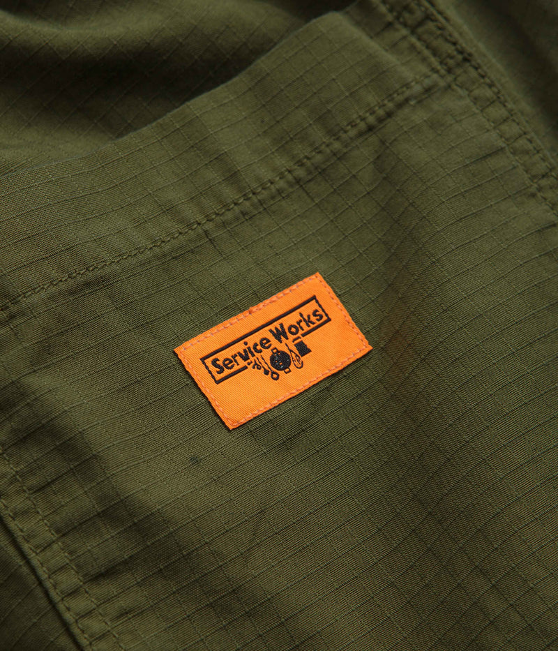 Service Works Ripstop Chef Shorts in Pesto