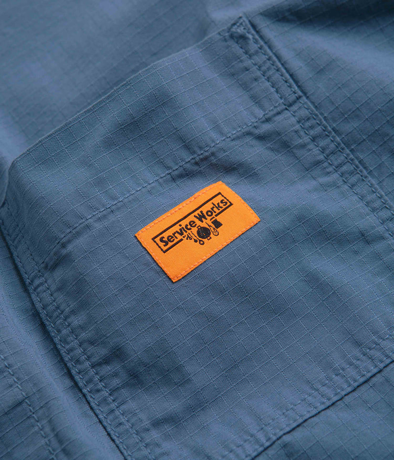 Service Works Ripstop FOH Jacket in Work Blue