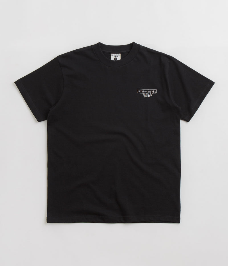 Service Works Scribble Logo T-Shirt in Black
