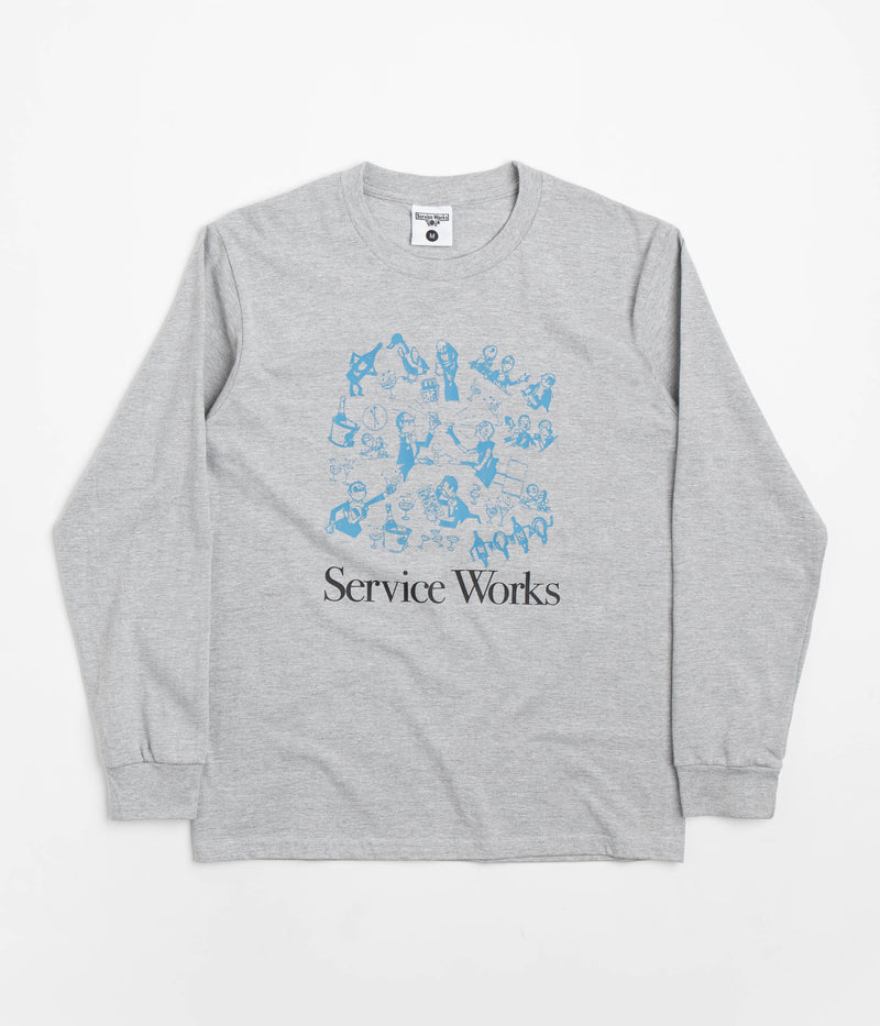 Service Works Soiree Long Sleeve T-Shirt in Grey