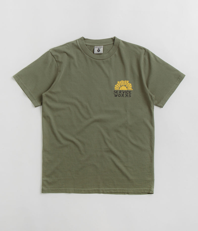 Service Works Sunny Side Up T-Shirt in Olive