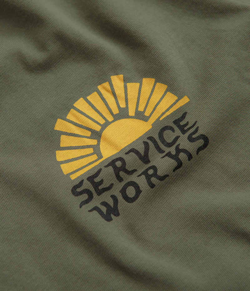 Service Works Sunny Side Up T-Shirt in Olive