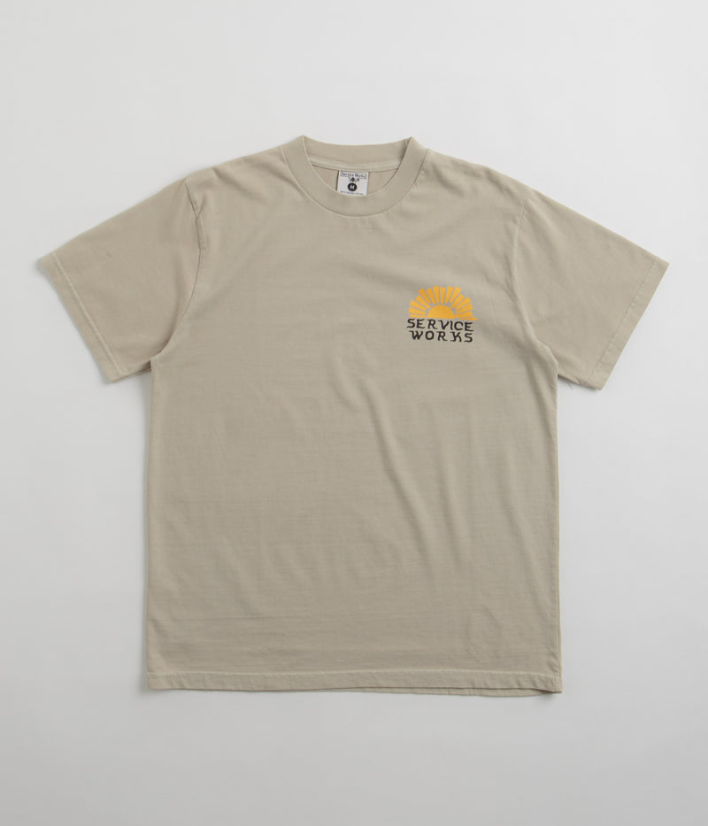 Service Works Sunny Side Up T-Shirt in Stone