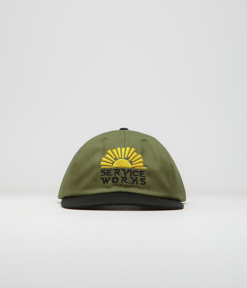Service Works Sunnyside Up Cap in Olive and Black