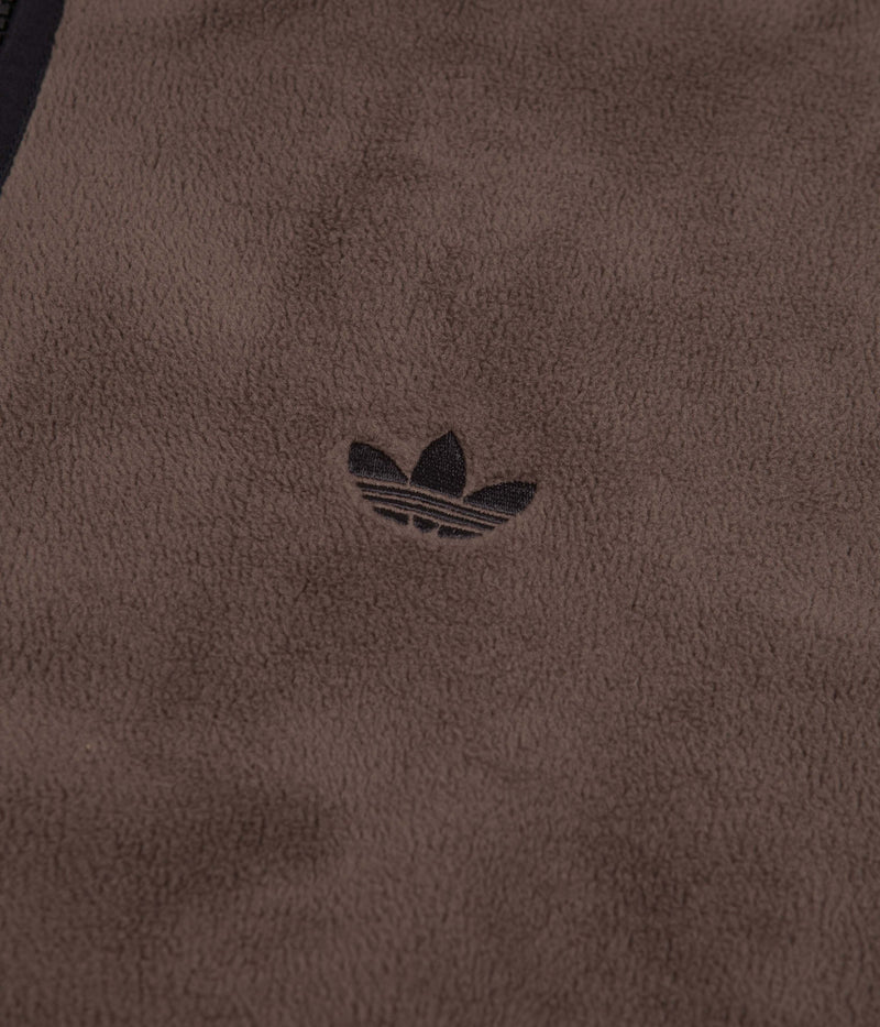 Adidas Sherpa Fleece in Brown and Black