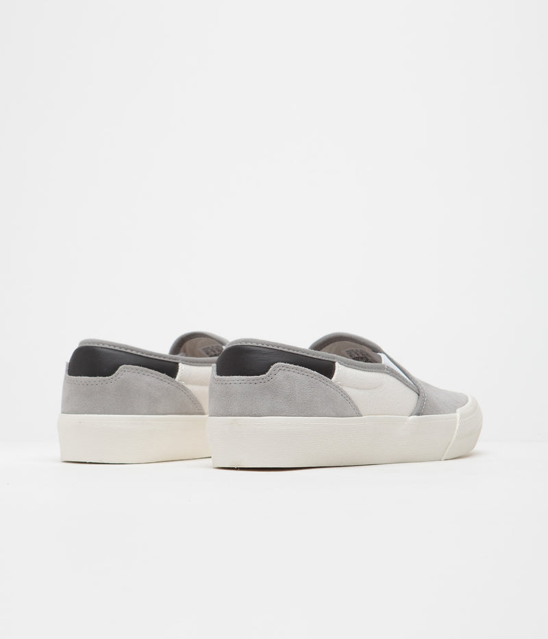Adidas Shmoofoil Slip Shoes in Solid Grey and Cloud White / Core Black