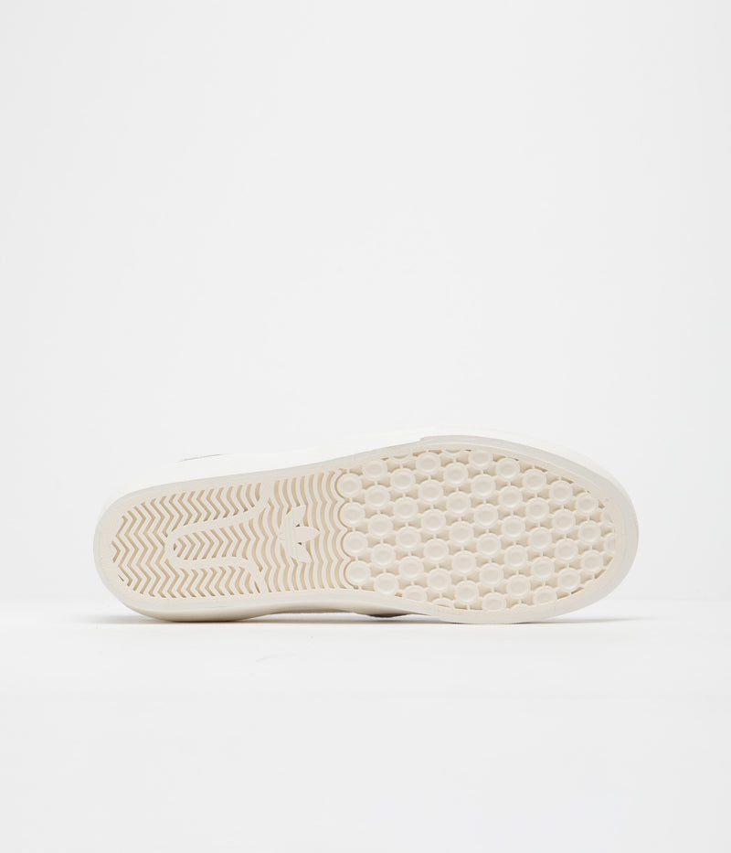 Adidas Shmoofoil Slip Shoes in Solid Grey and Cloud White / Core Black