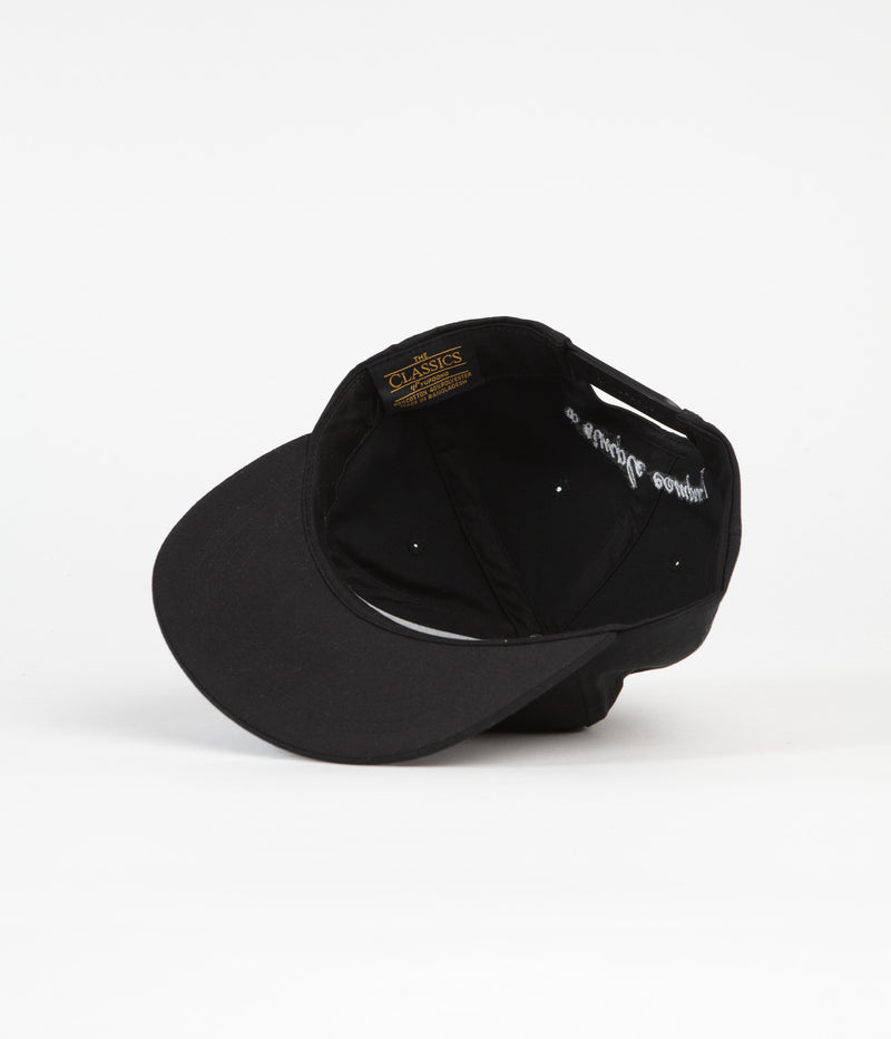 Simple Logo Unstructured Cap in Black