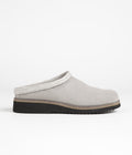 Simple Original Suede Clogs in Stone