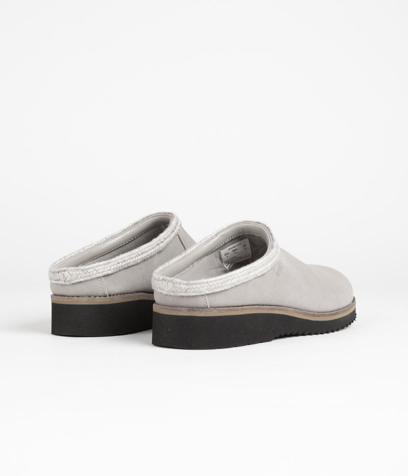 Simple Original Suede Clogs in Stone