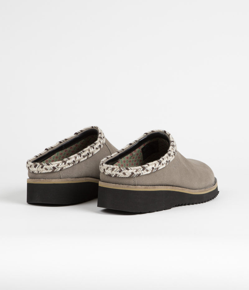 Simple Original Suede Clogs in Taupe