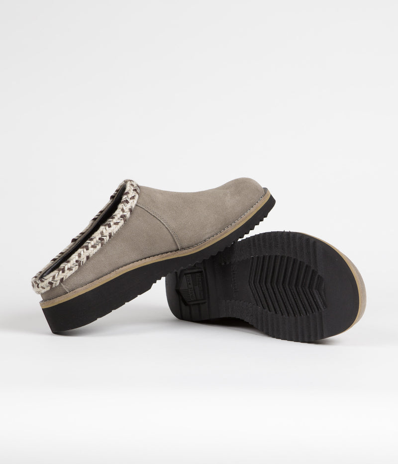 Simple Original Suede Clogs in Taupe