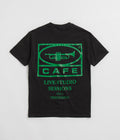 Skateboard Cafe 45 T-Shirt in Black and Forest Green