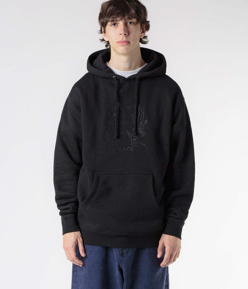 Skateboard Cafe Dance Circle Hoodie in Black