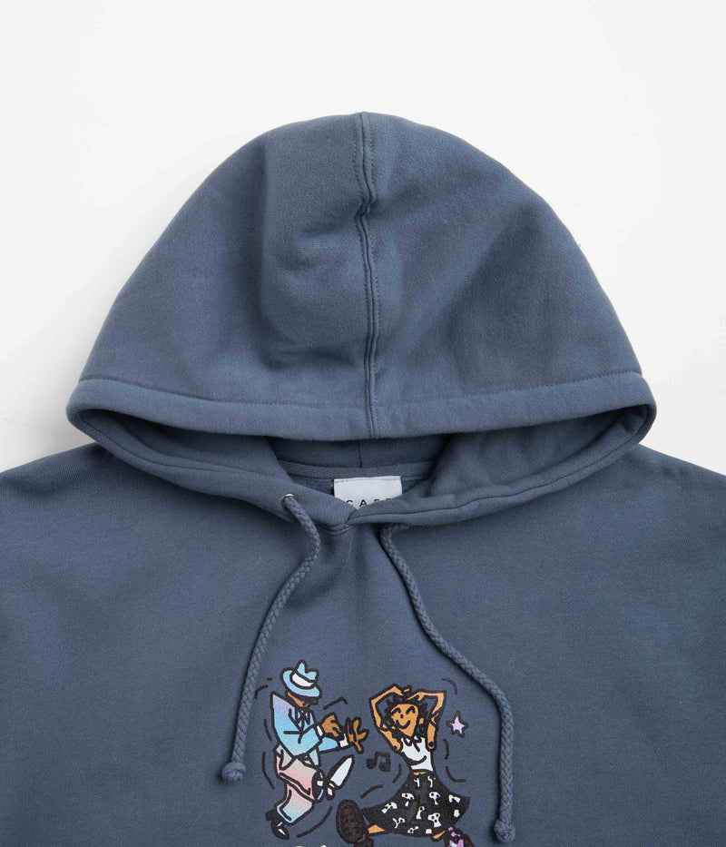 Skateboard Cafe Dancing Hoodie in Slate