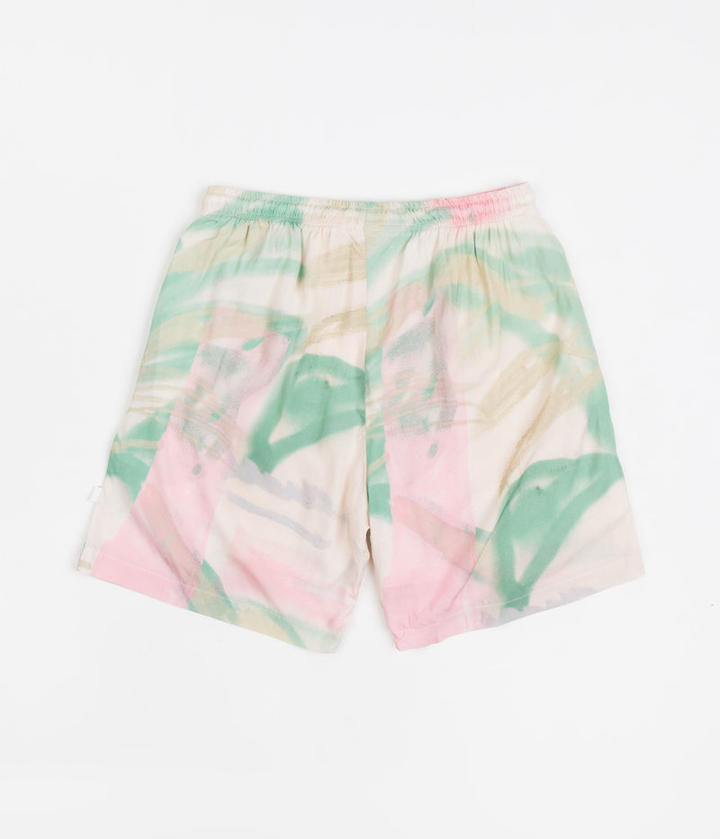 Skateboard Cafe JLH Shorts in Cream and Green