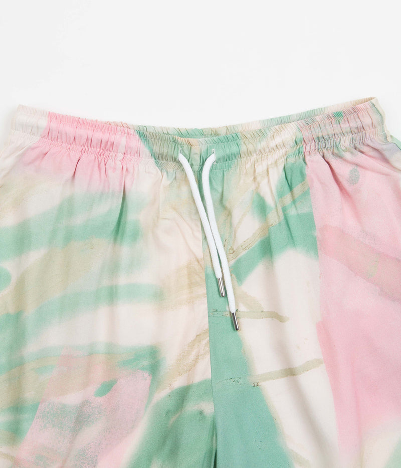 Skateboard Cafe JLH Shorts in Cream and Green
