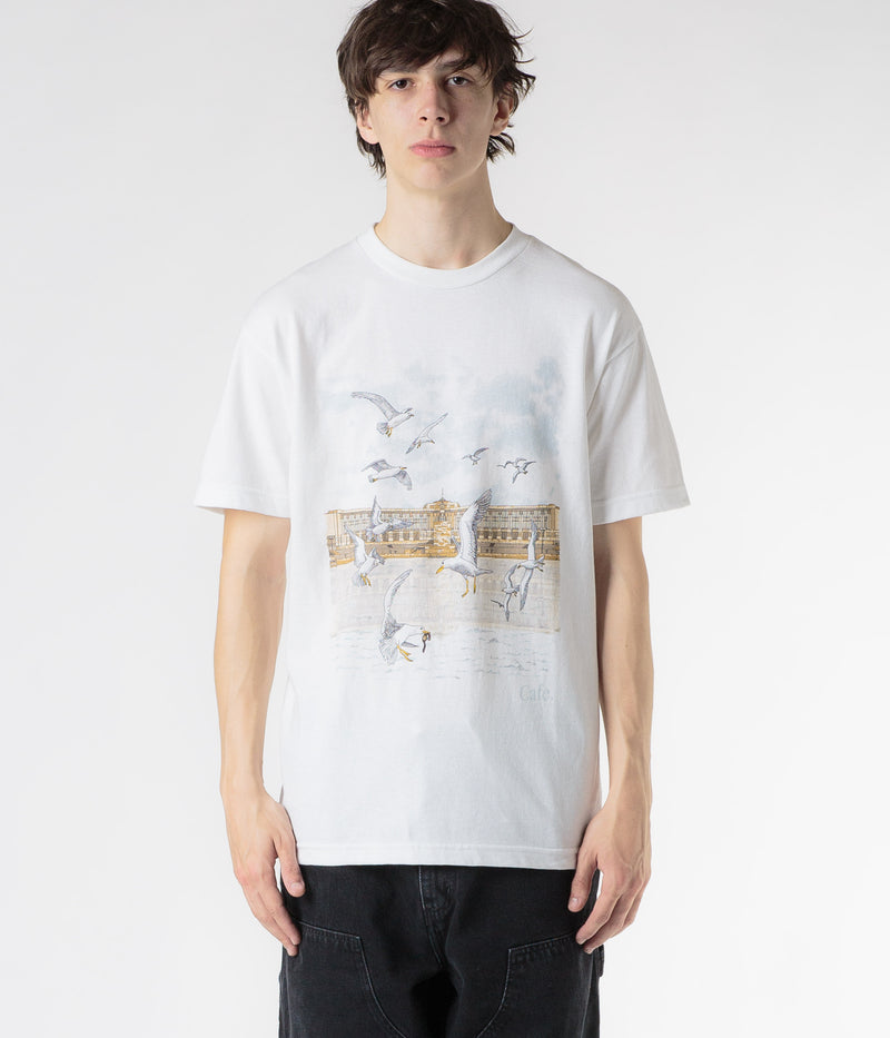 Skateboard Cafe Lloyds T-Shirt in White