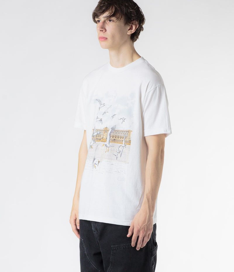 Skateboard Cafe Lloyds T-Shirt in White