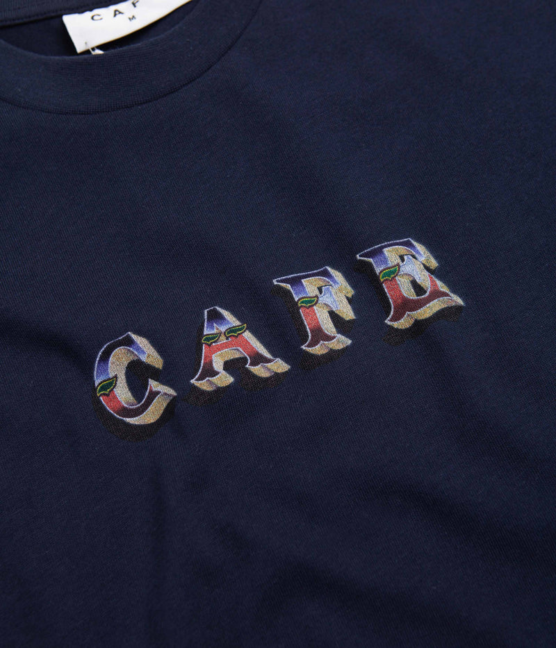 Skateboard Cafe Mr Finbar T-Shirt in Navy