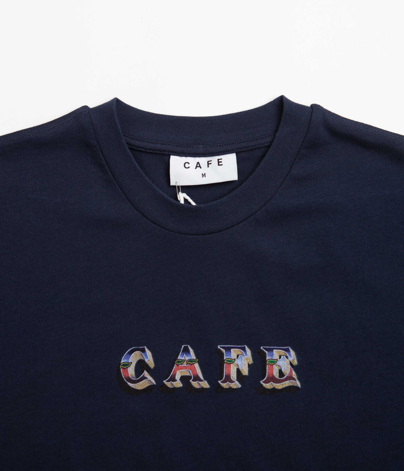 Skateboard Cafe Mr Finbar T-Shirt in Navy