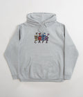 Skateboard Cafe Pals Hoodie in Heather Grey