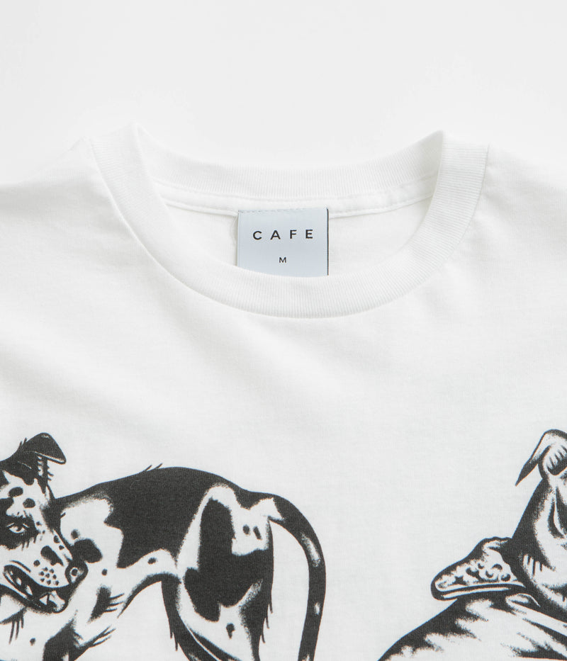 Skateboard Cafe Pooch T-Shirt in White