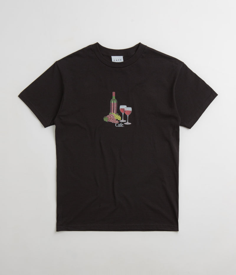 Skateboard Cafe Vino T-Shirt in Black