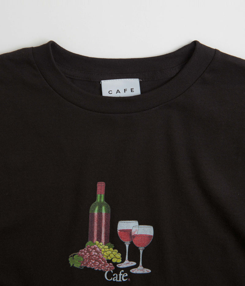 Skateboard Cafe Vino T-Shirt in Black