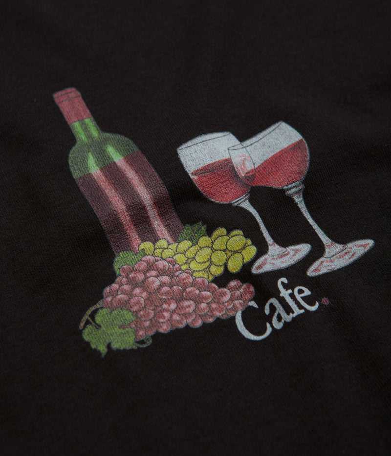 Skateboard Cafe Vino T-Shirt in Black