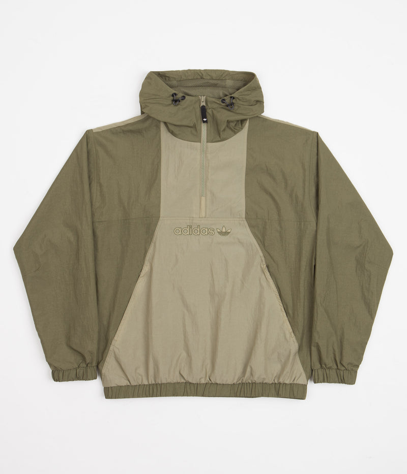 Adidas Skateboarding Anorak Windbreaker in Focus Olive and Orbit Green