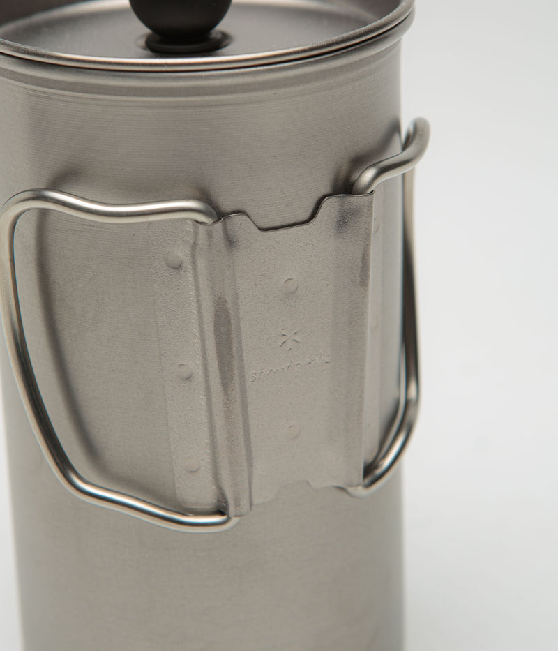Snow Peak 3 Cup French Press in Titanium