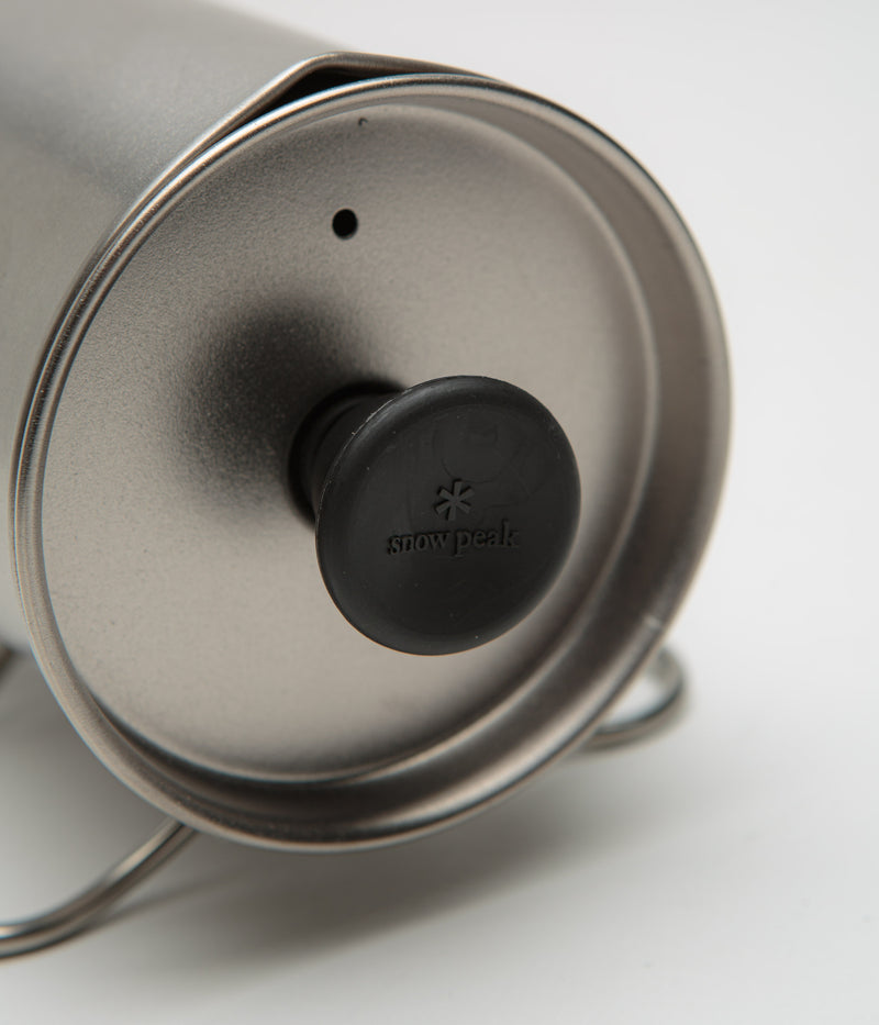 Snow Peak 3 Cup French Press in Titanium