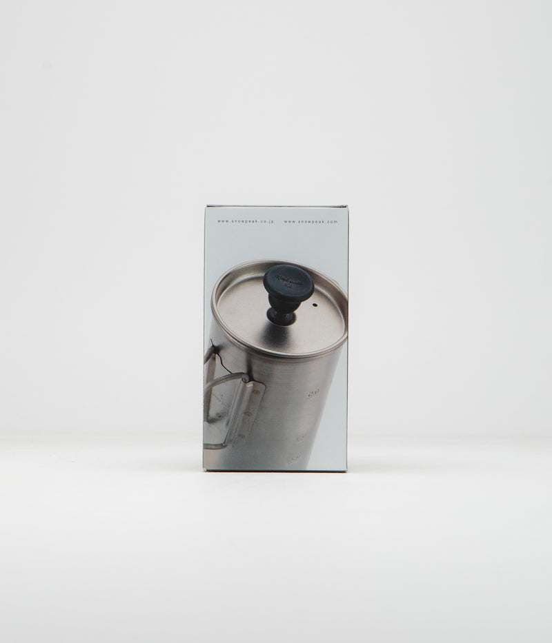 Snow Peak 3 Cup French Press in Titanium