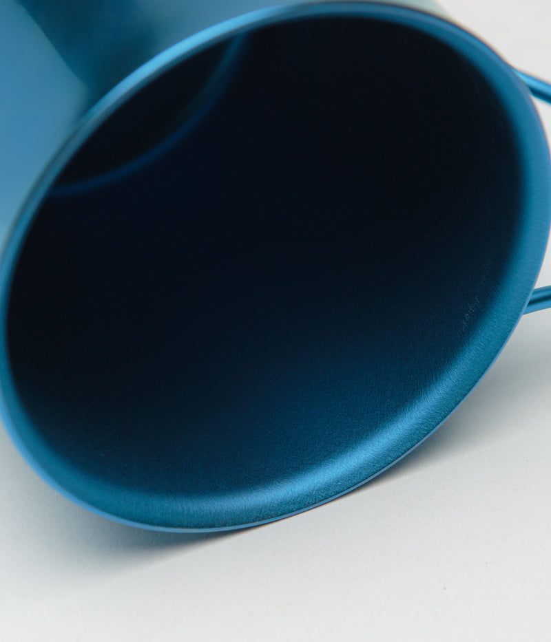 Snow Peak Titanium Double Wall 450ml Mug in Anodized Blue