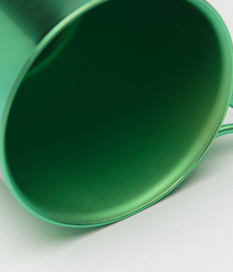 Snow Peak Titanium Double Wall 450ml Mug in Anodized Ocean Green